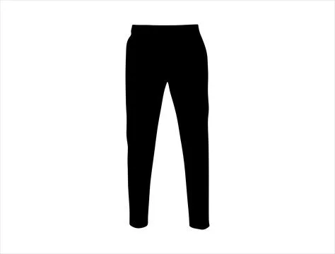 Pant silhouette vector art Stock Illustration