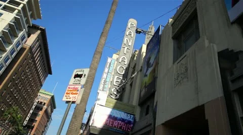 Pantages Theatre 02 HD Stock Footage 11703318