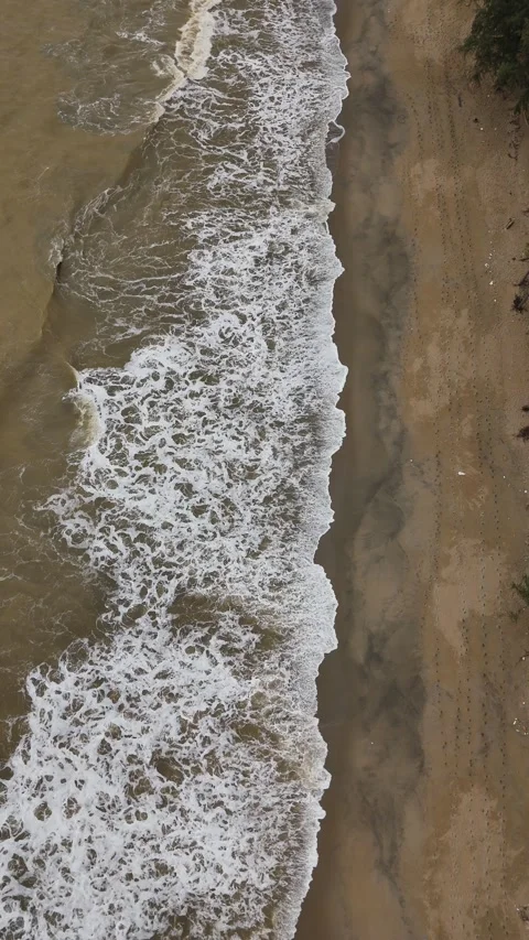 Pantai Senok Potrait Video stock 307132476