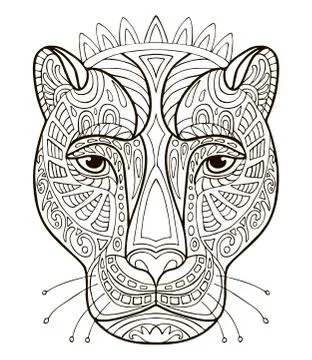 Adult Coloring Book Animals Vector Art, Icons, and Graphics for