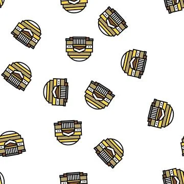 Pantheon ancient rome building vector seamless pattern Ilustración de archivo