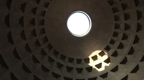 The pantheon ceiling Stock Footage 61485167