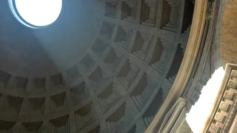 Pantheon Ceiling Stock Footage 212948693