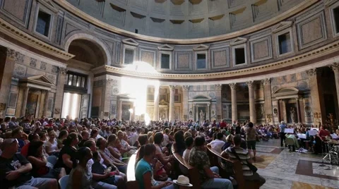 Pantheon interior Stock Footage 60754486