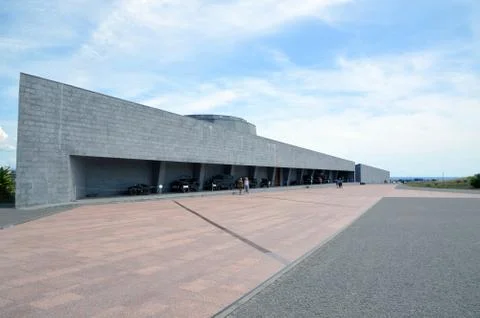 Pantheon of Memory. Museum historical complex of Sevastopol 35th Coastal Battery Stock Photos