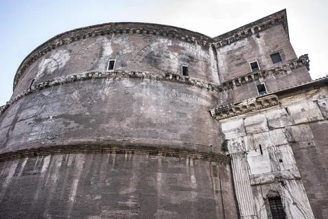 Pantheon old wall Stock Photos