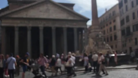 Pantheon - out of focus background Stock Footage 80604755