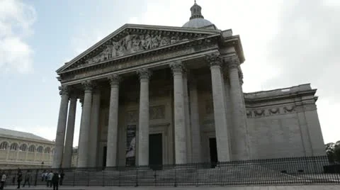 Pantheon in Paris Video stock 12571094