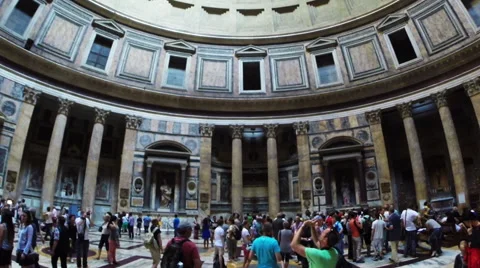Pantheon in Rome Stock Footage 49845077