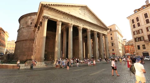 Pantheon of Rome Stock Footage 53243416