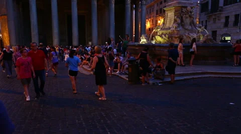 Pantheon of Rome Stock Footage 53261501
