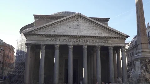 Pantheon in Rome Video stock 85264928