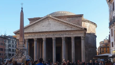 The Pantheon in Rome Stock Footage 95583412