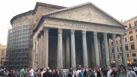 Pantheon In Rome Stock Footage 110184956