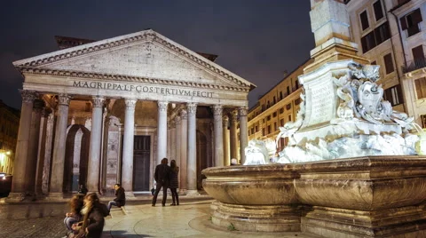 Pantheon Rome Time Lapse 動画素材 41828765