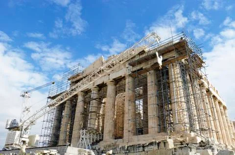 Pantheon under construction Stock Photos