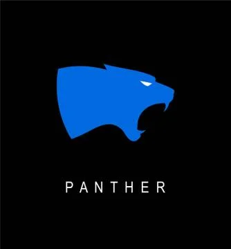 Panther. Elegant Panther head Stock Illustration