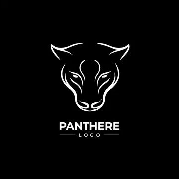 Panther head dotwork tattoo with dots shading, tippling tattoo. Hand drawing Stock Illustration