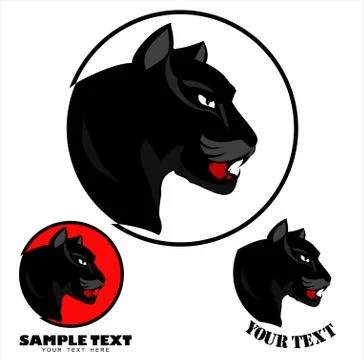 Panther Head Stock Illustration