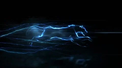 Panther Intro Video stock 198196738