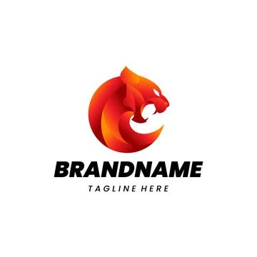 Panther mascot logo design vector Stock Illustration
