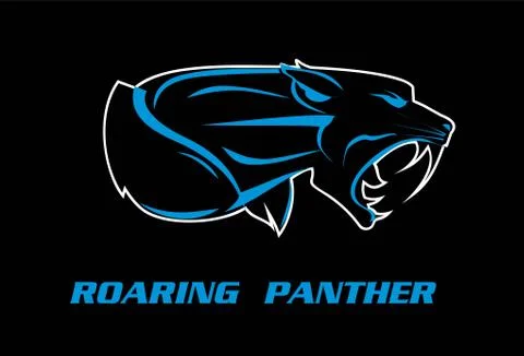 Panther. panther head Stock Illustration
