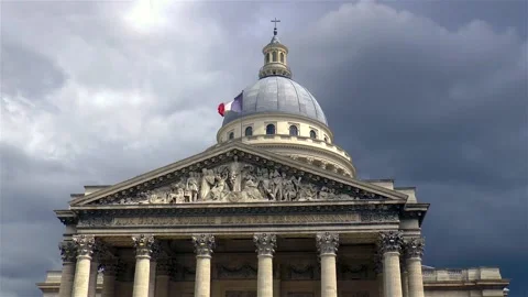The Panthon Monument, Paris. Stock Footage 146029998