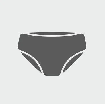 Panties icon on a background. Stock Illustration