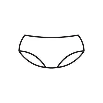 Panties icon vector Stock Illustration