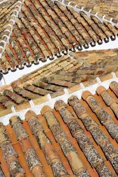 Pantiled roofs Stock Photos
