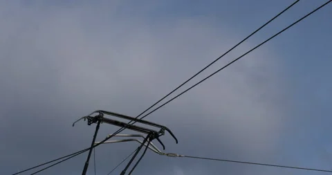 Pantograph on a moving tramway Stock Footage 142775285