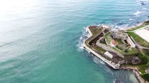 Pantokratoras Castle Stock Footage 134780792