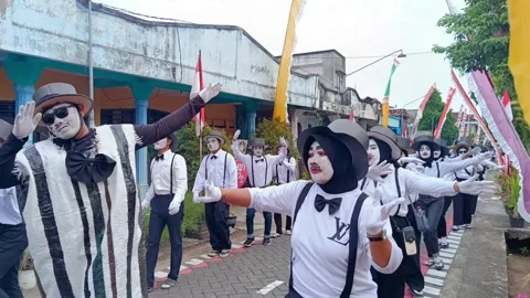 Pantomime themed carnival Stock Footage 283241461