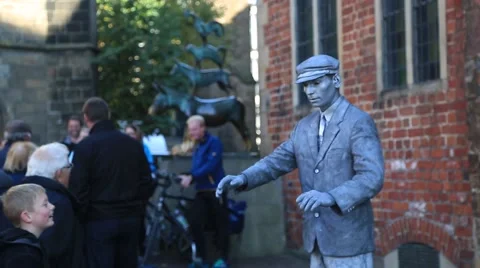  Pantomimer In Bremen Stock Footage 55815985