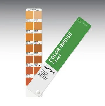 Pantone color palette guide for offset print 库存插图
