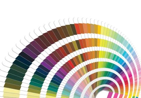 Pantone palette Stockillustratie