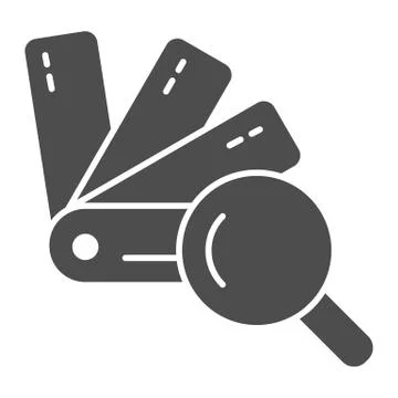 Pantone search solid icon. Web color design vector illustration isolated on Stockillustratie