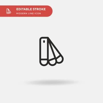 Pantone Simple vector icon. Illustration symbol design template for web mobil Stock Illustration