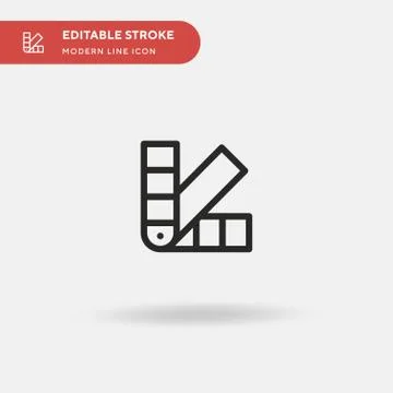 Pantone Simple vector icon. Illustration symbol design template for web mobil Stock Illustration