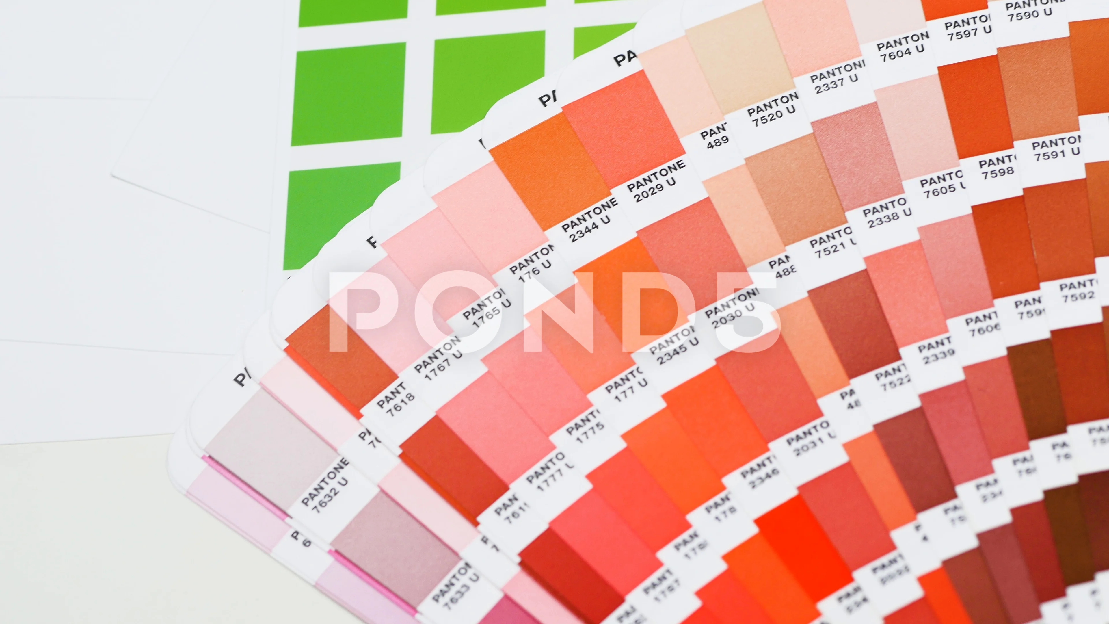 Pantone Spot Color Swatches In Dtp Studi Stock Video Pond5