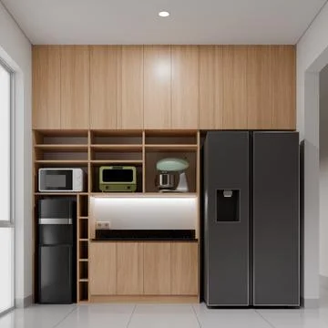 Pantry 3d Render Design Illustration Stock Illustration