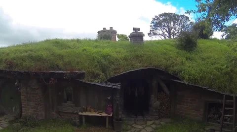 Pantry next to hobbit hole Vídeos de archivo 48220635