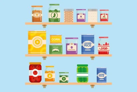Pantry Prolong Concept Illustration Illustrazione stock