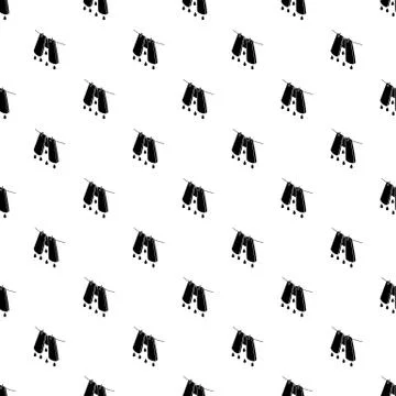 Pants drying pattern vector seamless Illustrazione stock