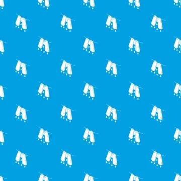 Pants drying pattern vector seamless blue 스톡 일러스트
