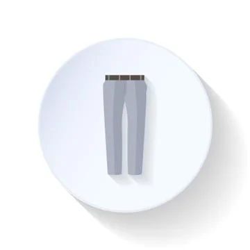 Pants flat icon Stock Illustration