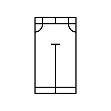 Pants icon element of winter clothes icon for mobile concept and web apps. Th Stock Illustration
