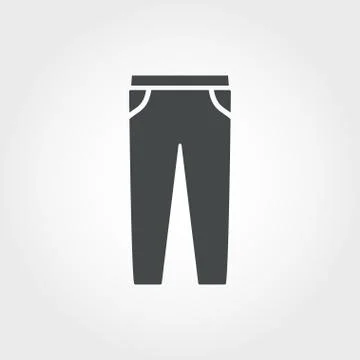 Pants icon. Pixel perfect. Using for web design, apps, software, print. Pants Stock-Illustration