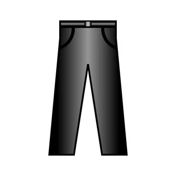 Pants icon on white. 스톡 일러스트