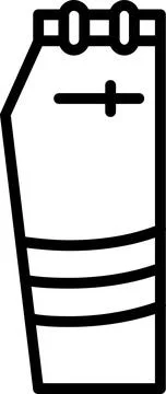 Pants Line Icon Design Stock Illustration